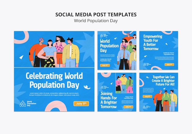 World population day template design