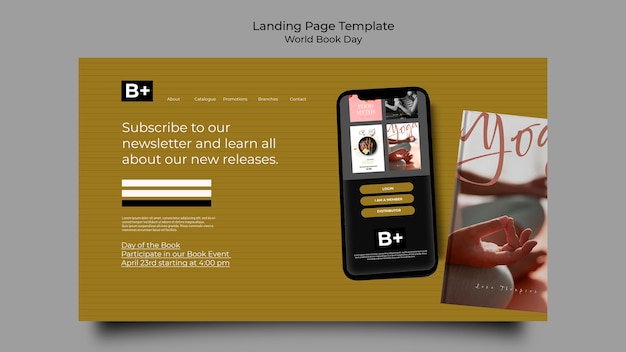 World Book Day Landing Page Template