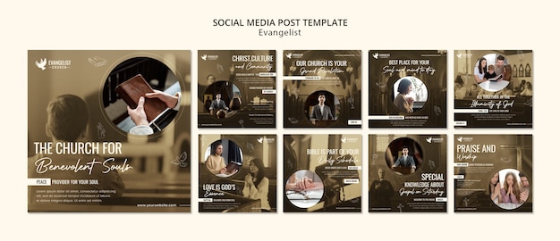 PSD Template for Flat Design Evangelist – Free Download