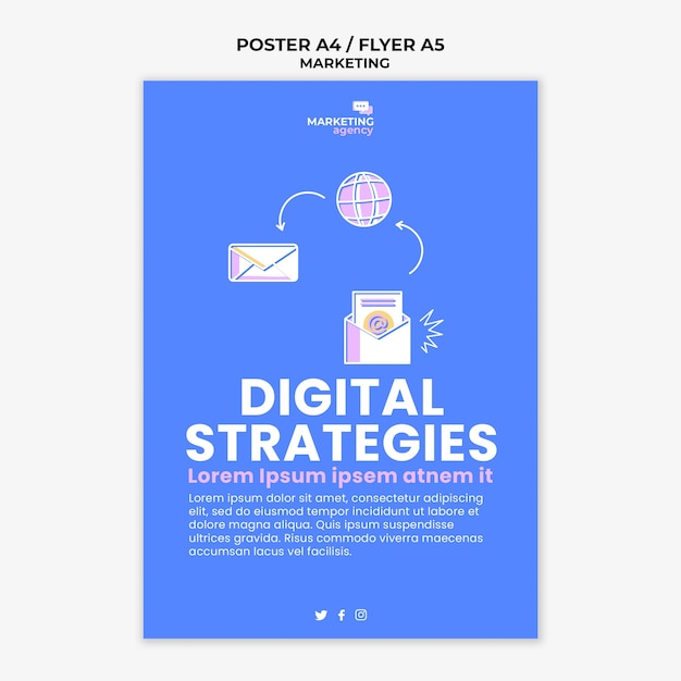 Marketing Strategy Poster Template