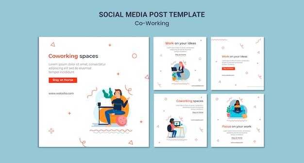 Creative Co-Working Social Media Posts – Free Stock Photos for Download