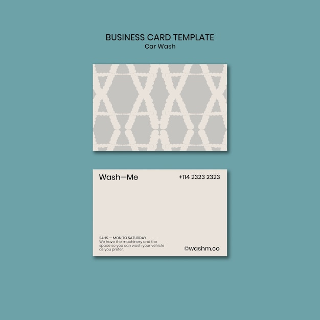 Car Wash Service Business Card PSD Templates for Free Download