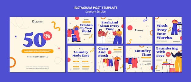 Laundry Service Template Design