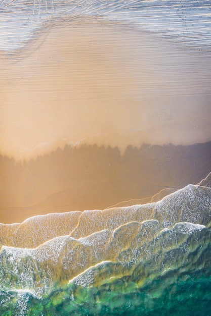 White Sand Beach Drone Shot