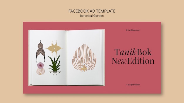 Botanical Garden Template with Flat Design – Free Download