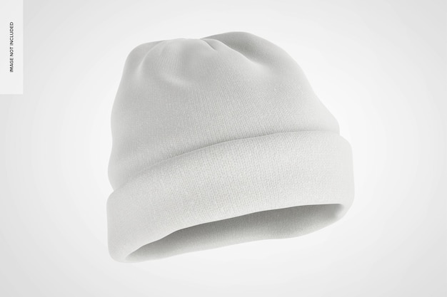 Beanie mockup floating