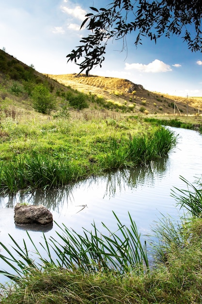 Nature of Moldova: Vale with Flowing River