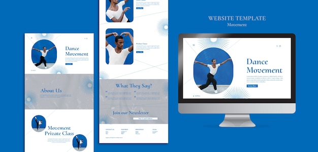 Web Design Template for Movement