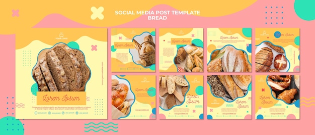 Bread Concept Social Media Post Template – Free Download