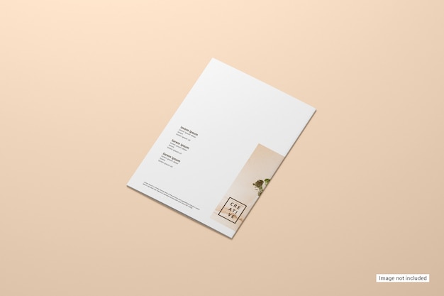 Bifold brochure mockup free download