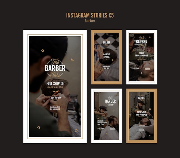 Barber template design