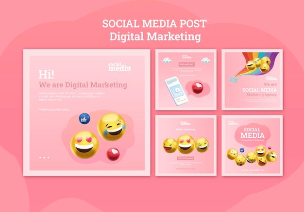 Social Media Instagram Posts – Free Download PSD Templates