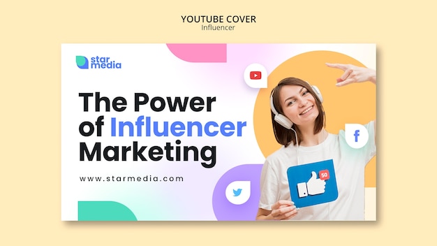 Influencer YouTube Thumbnail Design Template