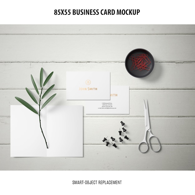 Business Card Mockup for Free Download