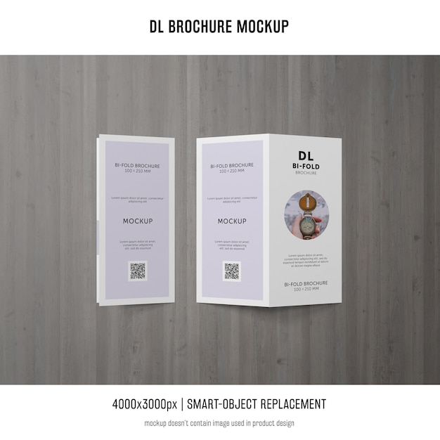 Portrait DL Brochure Mockup – Free Download