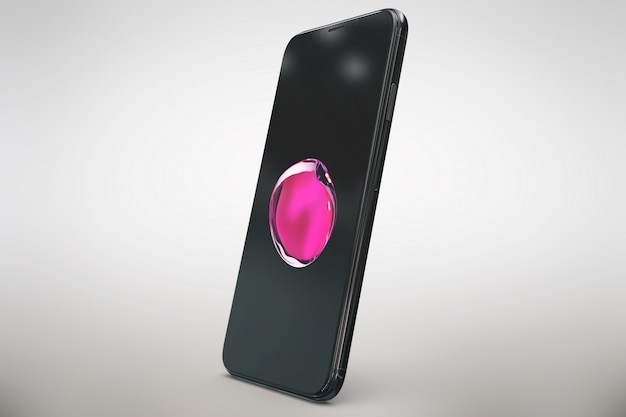 Smartphone Mock Up Lateral View for Free Download