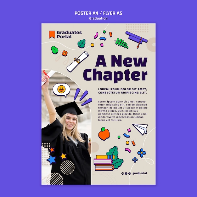 Graduation Celebration Poster Template