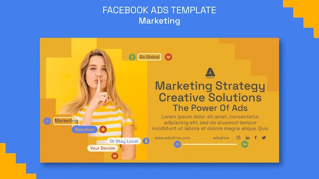 Marketing Strategy Facebook Template