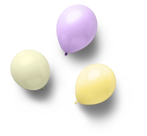 Balloons of different colors isolated – Free Stock Photo