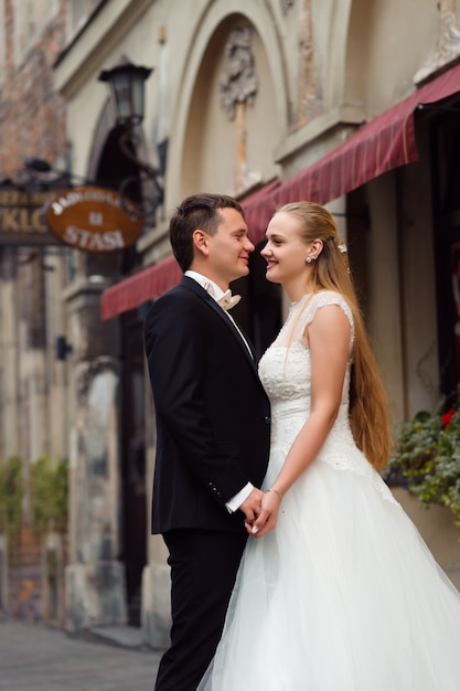 Bride and Groom Before the Wedding