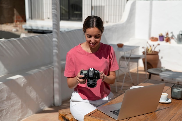 Young Woman Traveling Without Covid