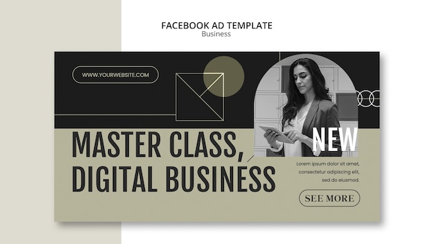 Business Strategy Facebook Template