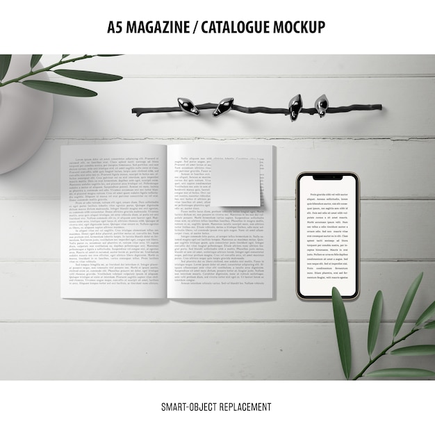 Magazine Catalogue Mockup