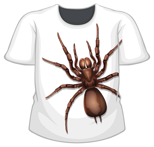 Spider Pattern on Front of T-Shirt