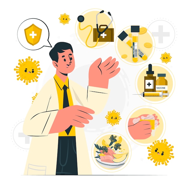 Disease Prevention Concept Illustration