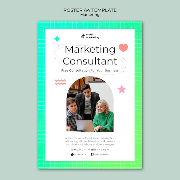 Marketing Consultant Poster Template