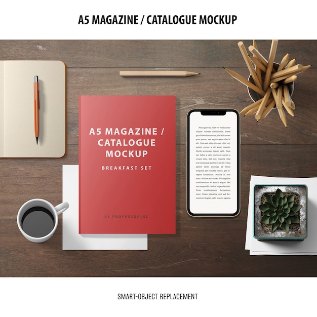 Magazine Catalogue Mockup