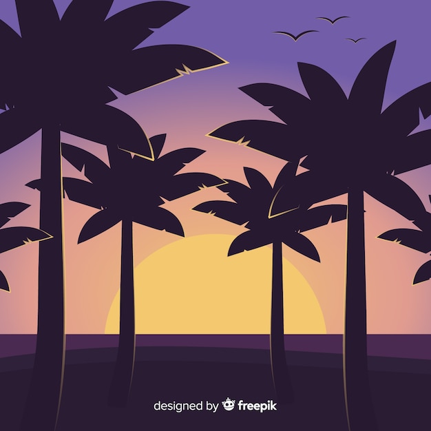 Beach Background – Free Downloadable Vector Templates