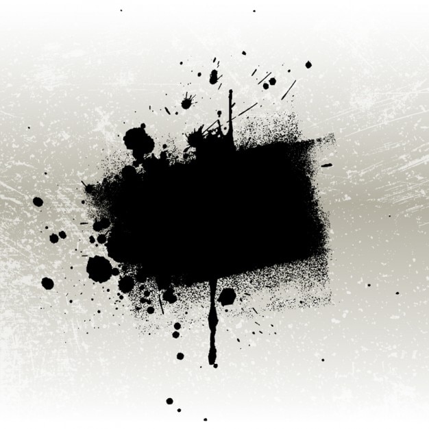 Grungy Black Stain Vector Templates