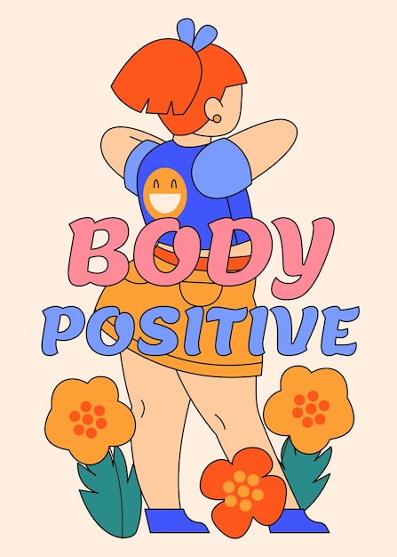 Body Positive Illustration in Flat Design – Free Download