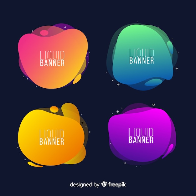 Abstract Liquid Banners – Free Download