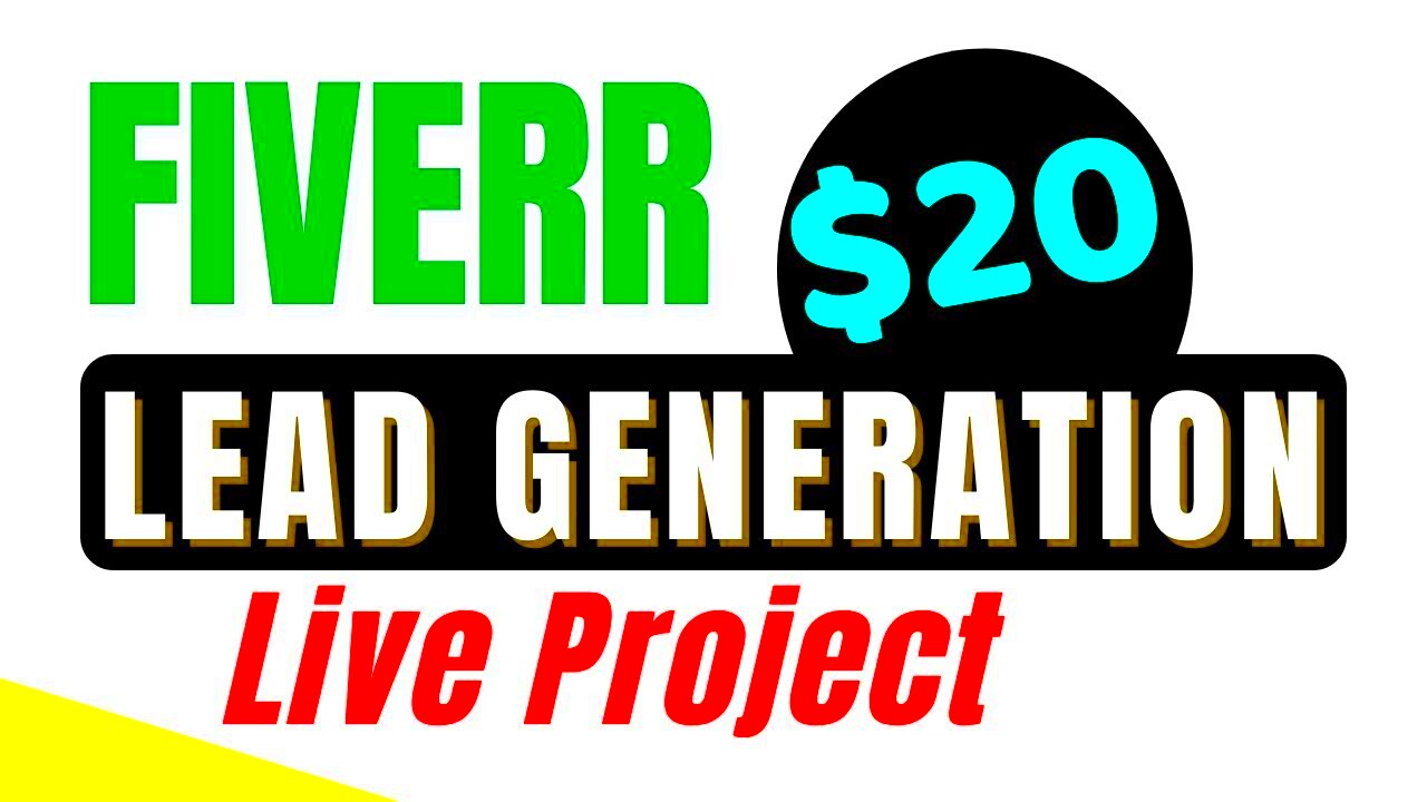 Lead Generation Live Project on Fiverr YouTube