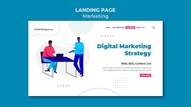 PSD Templates for Your Digital Marketing Strategy Landing Page