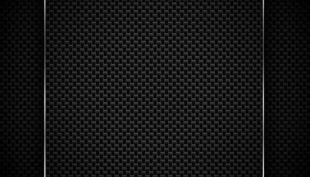 Black Carbon Fiber Texture Background