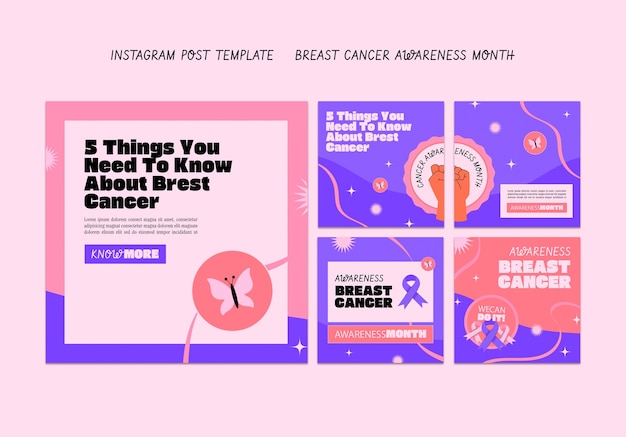 Breast Cancer Awareness Month Instagram Posts