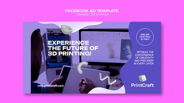 Flat Design Lifestyle Facebook Template