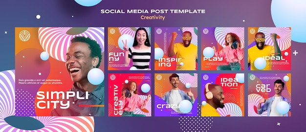 Creativity Social Media Post Template: Free Download