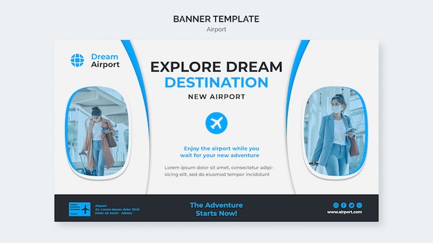 Explore Dream Destination Banner Template