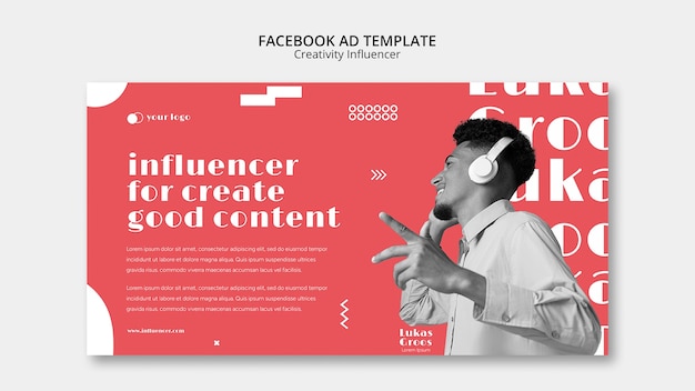 Flat Design Influencer Template