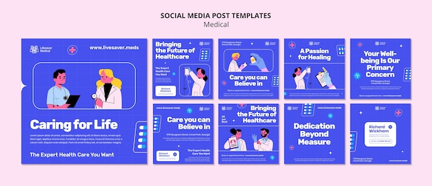 Flat Design Medical Template