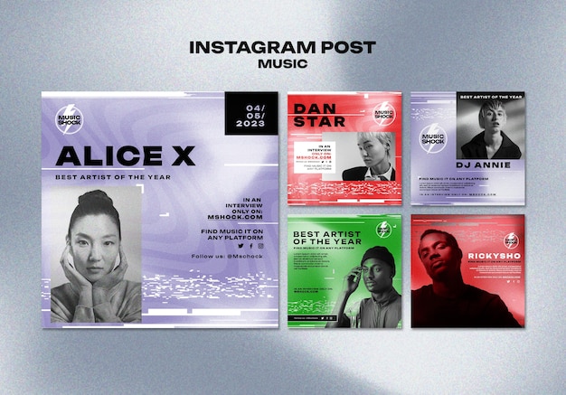 Music Artistry Instagram Posts Collection