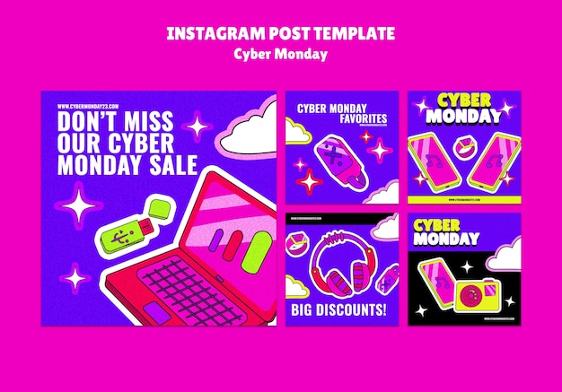 Cyber Monday Instagram Posts – Free Download