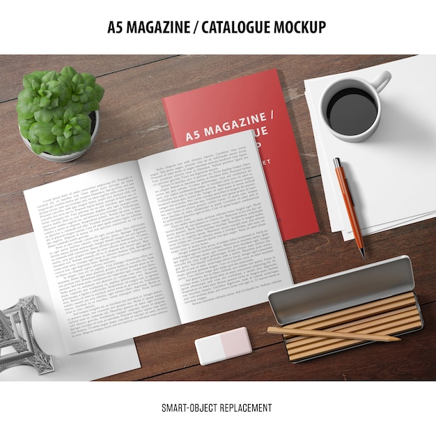 Magazine Catalogue Mockup