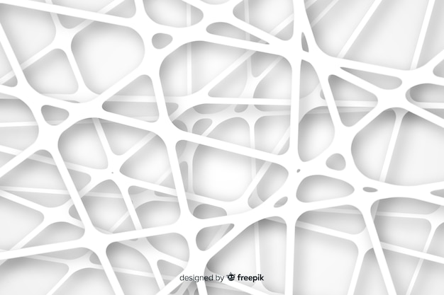 White 3D Paper Style Background