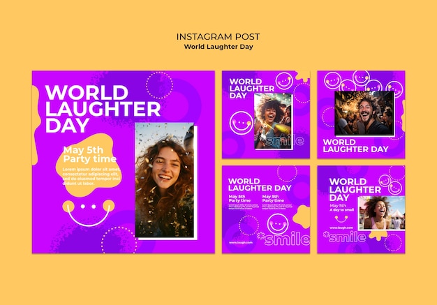 World Laughter Day Template Design