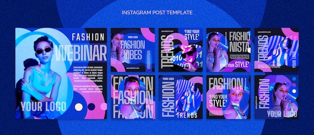 Gradient Fashion Trends Instagram Posts